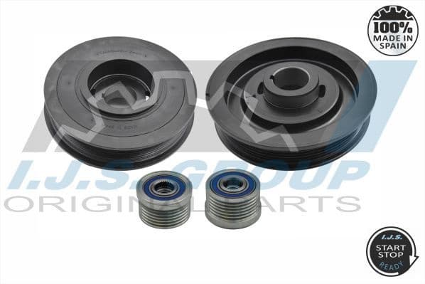 Belt Pulley Set, crankshaft Technology & Quality, Made in Spain 17-1030KIT - image 2