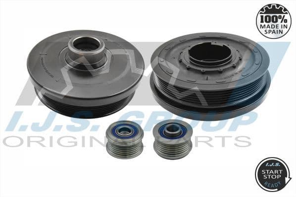 Belt Pulley Set, crankshaft Technology & Quality, Made in Spain 17-1136KIT - image 2