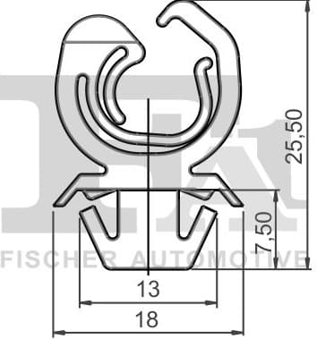 Clip, trim/protection strip 12-40031.10 - image 2
