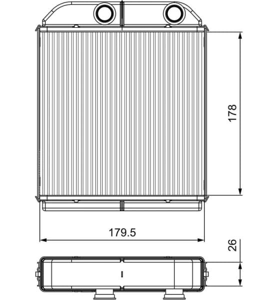 Heat Exchanger, interior heating 811538