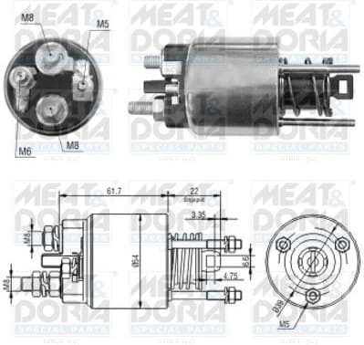 Solenoid Switch, starter 46145