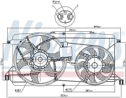 Fan, engine cooling 85826