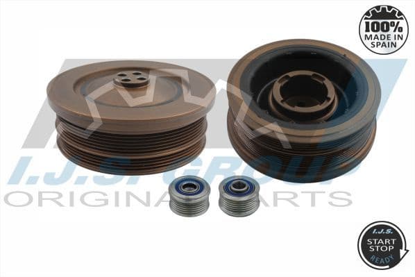 Belt Pulley Set, crankshaft Technology & Quality, Made in Spain 17-1081KIT A - image 2
