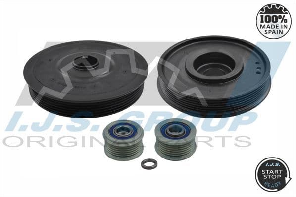 Belt Pulley Set, crankshaft Technology & Quality, Made in Spain 17-1020KIT A - image 2