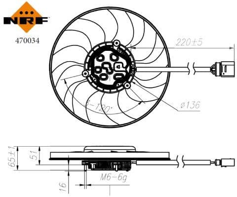 Fan, engine cooling 470034