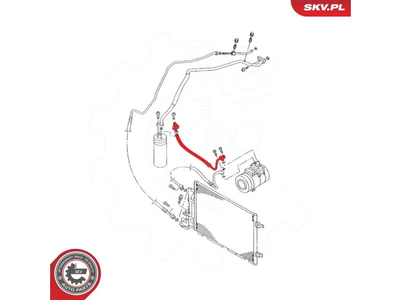 High/Low-pressure Line, air conditioning 43SKV564