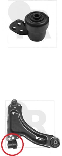 Silentblock front axle 87-02867