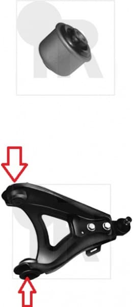 Silentblock front axle 87-06249