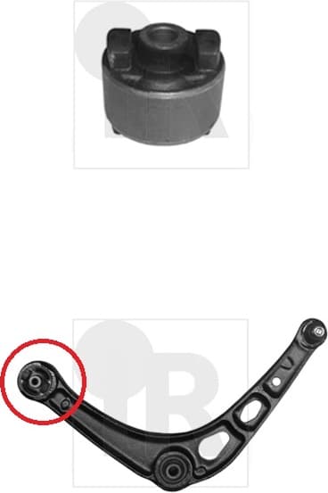 Silentblock front axle 87-06598