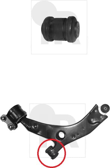 Silentblock front axle 87-07225