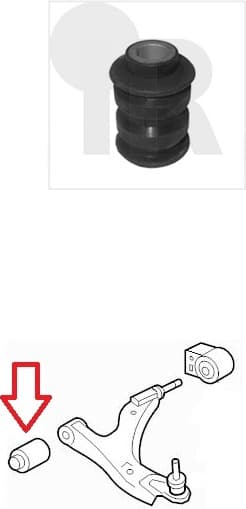 Silentblock front axle 87-07417