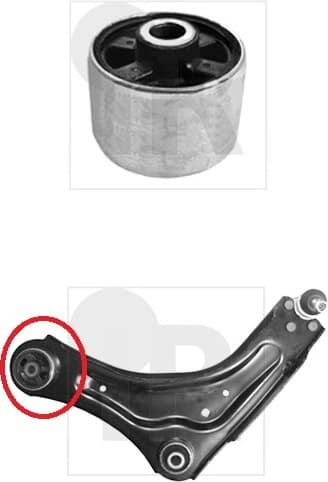 Silentblock front axle 87-07780