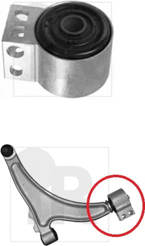 Silentblock front axle 87-07832