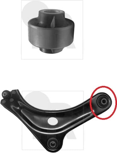 Silentblock front axle 87-07904