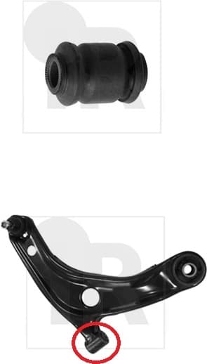 Silentblock front axle 87-08783