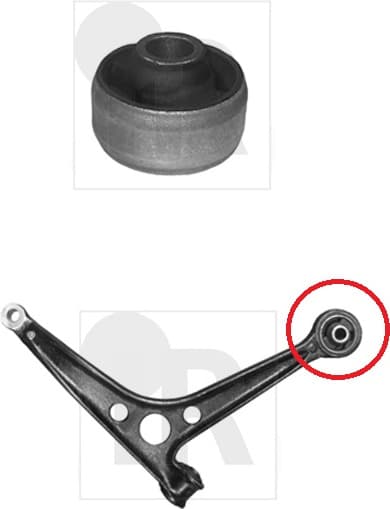 Silentblock front axle 87-09364