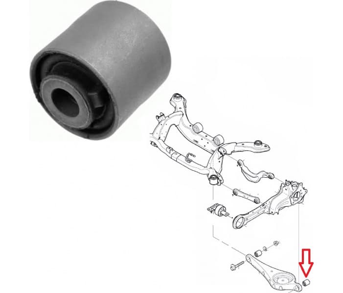 Silentblock rear axle 35542 01