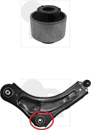 Silentblock front axle 87-07433