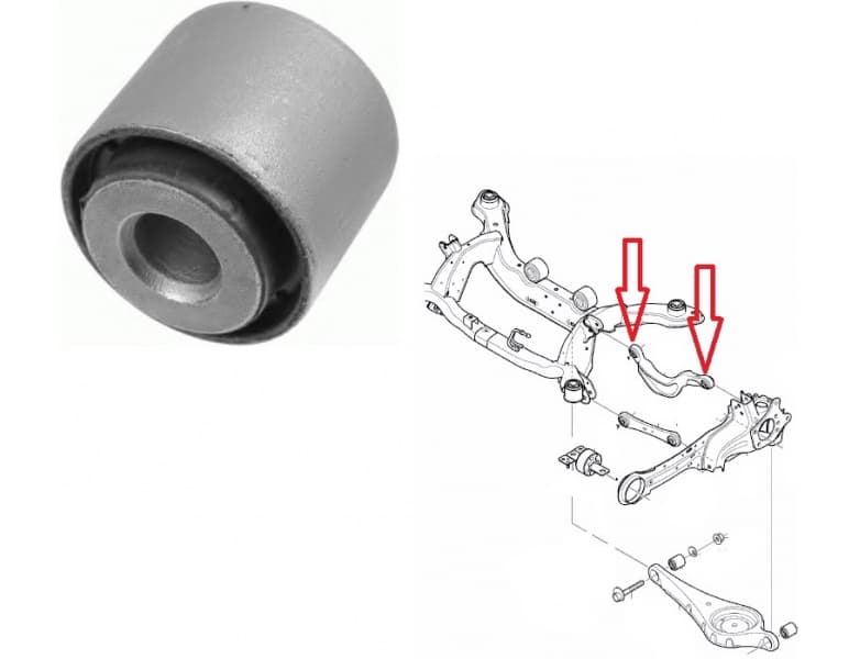 Silentblock rear axle 26102 01