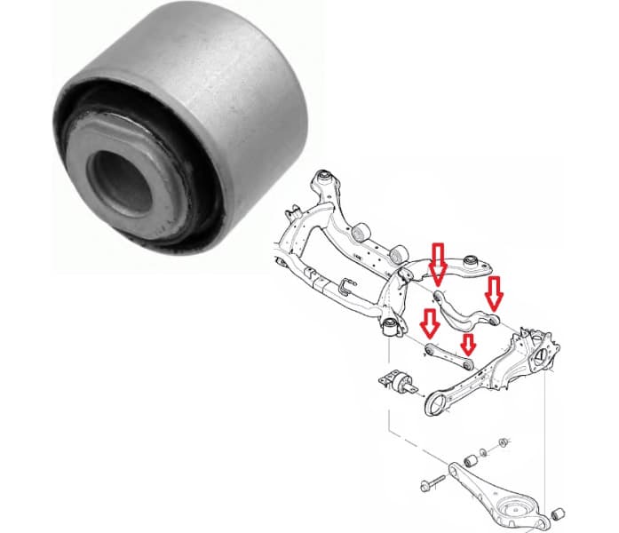 Silentblock rear axle 35540 01