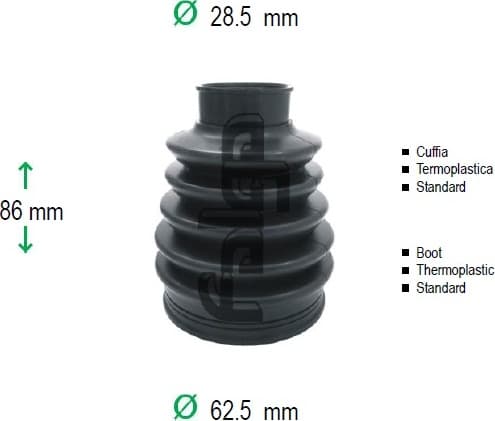 CV Joint Boot kit with clamps and grease