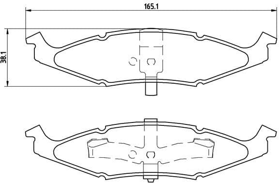 Brake pads front HANZE H633