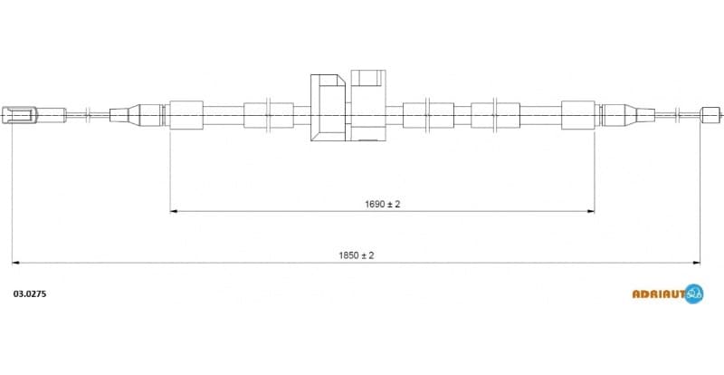 Cable handbrake 03.0275