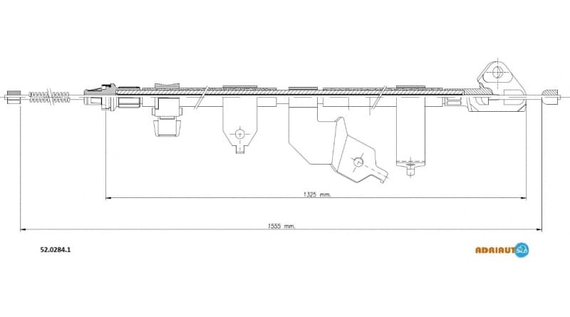 Cable handbrake 52.0284.1