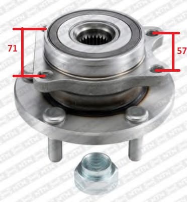 Bearing wheel R18121