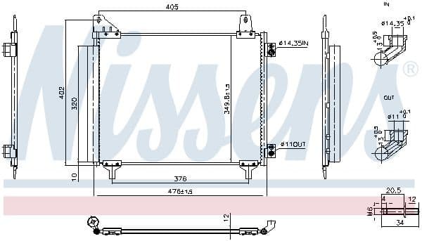 Condenser, air conditioning ** FIRST FIT ** 940946