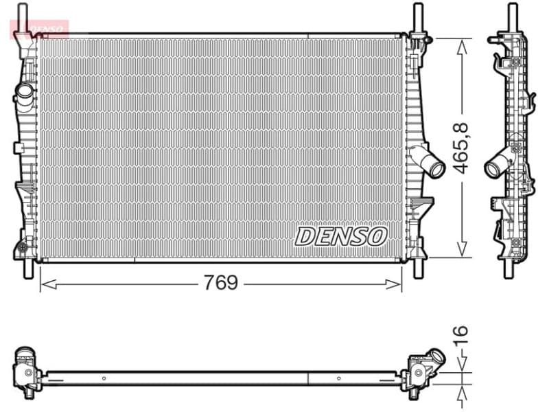 Radiator, engine cooling DRM10124