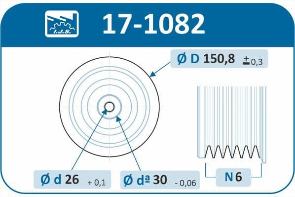Pulley crankshaft 17-1082 - image 2