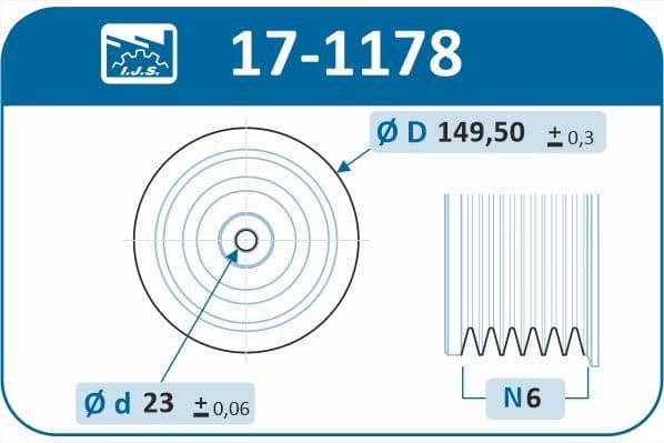 Belt Pulley, crankshaft Technology & Quality, Made in Spain 17-1178 - image 2