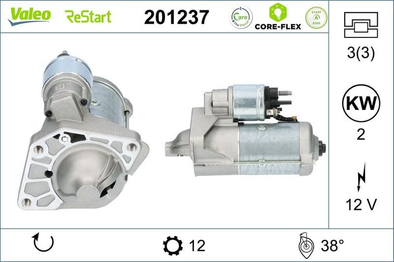 Starter VALEO CORE-FLEX 201237