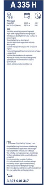 Wiper blade BOSCH, 1psc 3397016317 - image 3