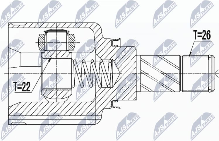 Joint Kit, drive shaft NPW-RE-123