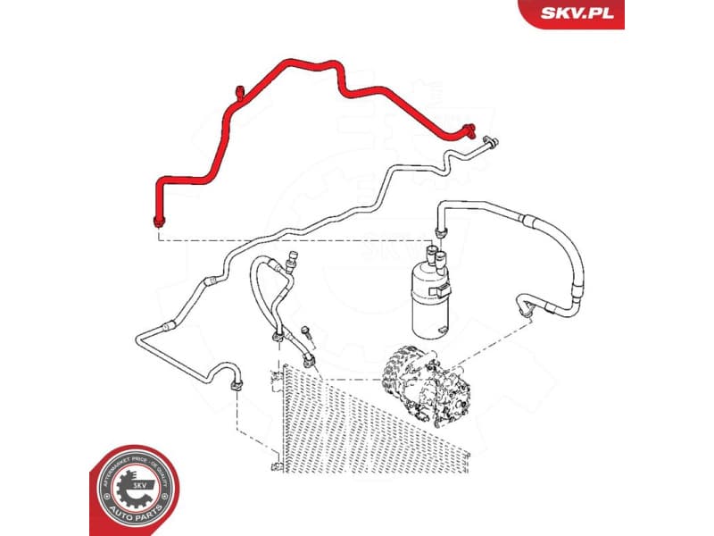 High/Low-pressure Line, air conditioning 54SKV649 - image 6
