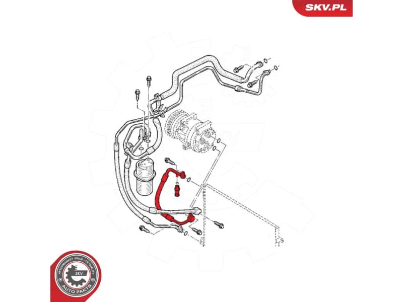 High/Low-pressure Line, air conditioning 54SKV674 - image 6