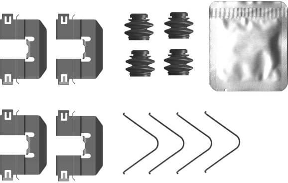 Accessory Kit, disc brake pad 82556300