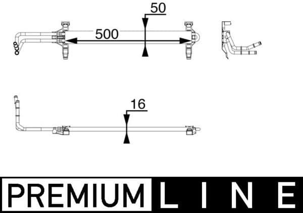 Oil Cooler, engine oil BEHR *** PREMIUM LINE *** CLC 81 000P