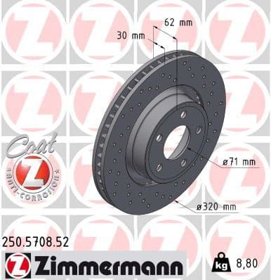 Brake Disc SPORT BRAKE DISC Z 250.5708.52