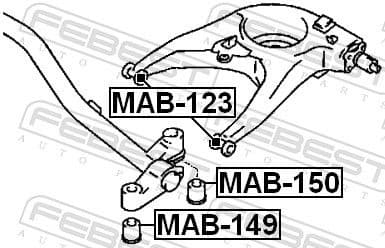 Bushing, axle beam MAB-150 - image 2