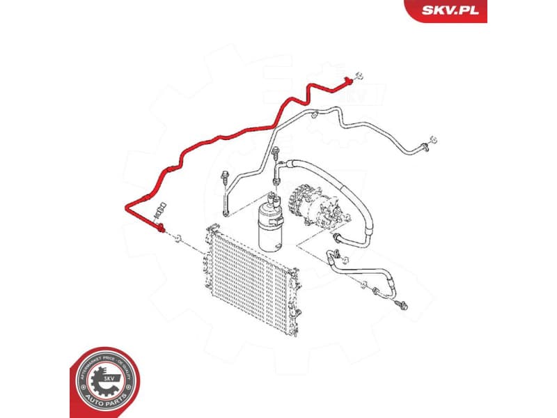High/Low-pressure Line, air conditioning 54SKV689 - image 6
