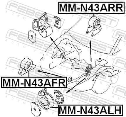 Mounting, engine MM-N43ARR - image 2