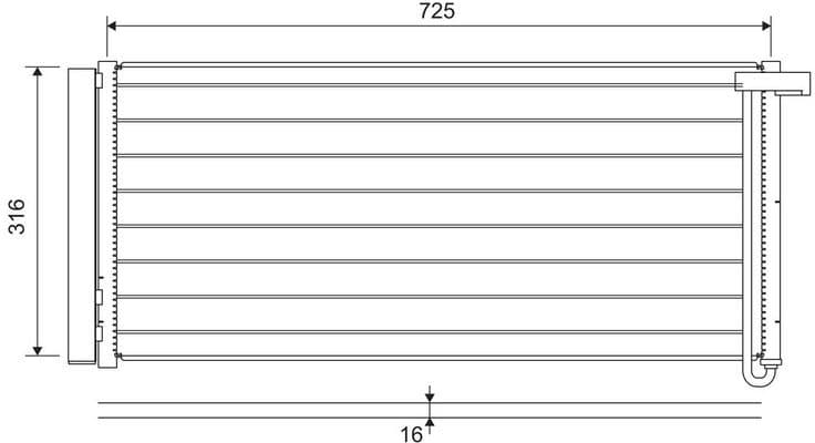 Condenser, air conditioning 822652 - image 2