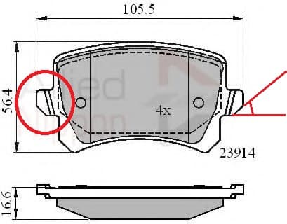 Brake pads rear, Top Quality FDB4058 - image 2