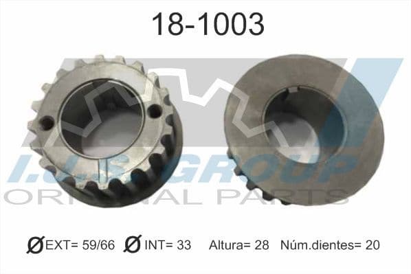 Sprocket, crankshaft Technology & Quality 18-1003 - image 2