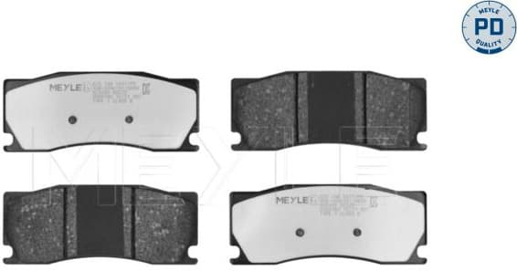 Brake Pad Set, disc brake MEYLE-PD: Advanced performance and design. 025 248 5017/PD