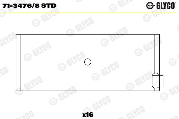 Connecting Rod Bearing 71-3476/8 STD