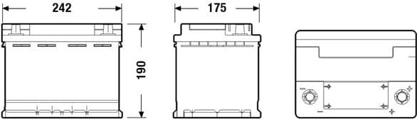 Starter Battery AGM EK620 - image 2